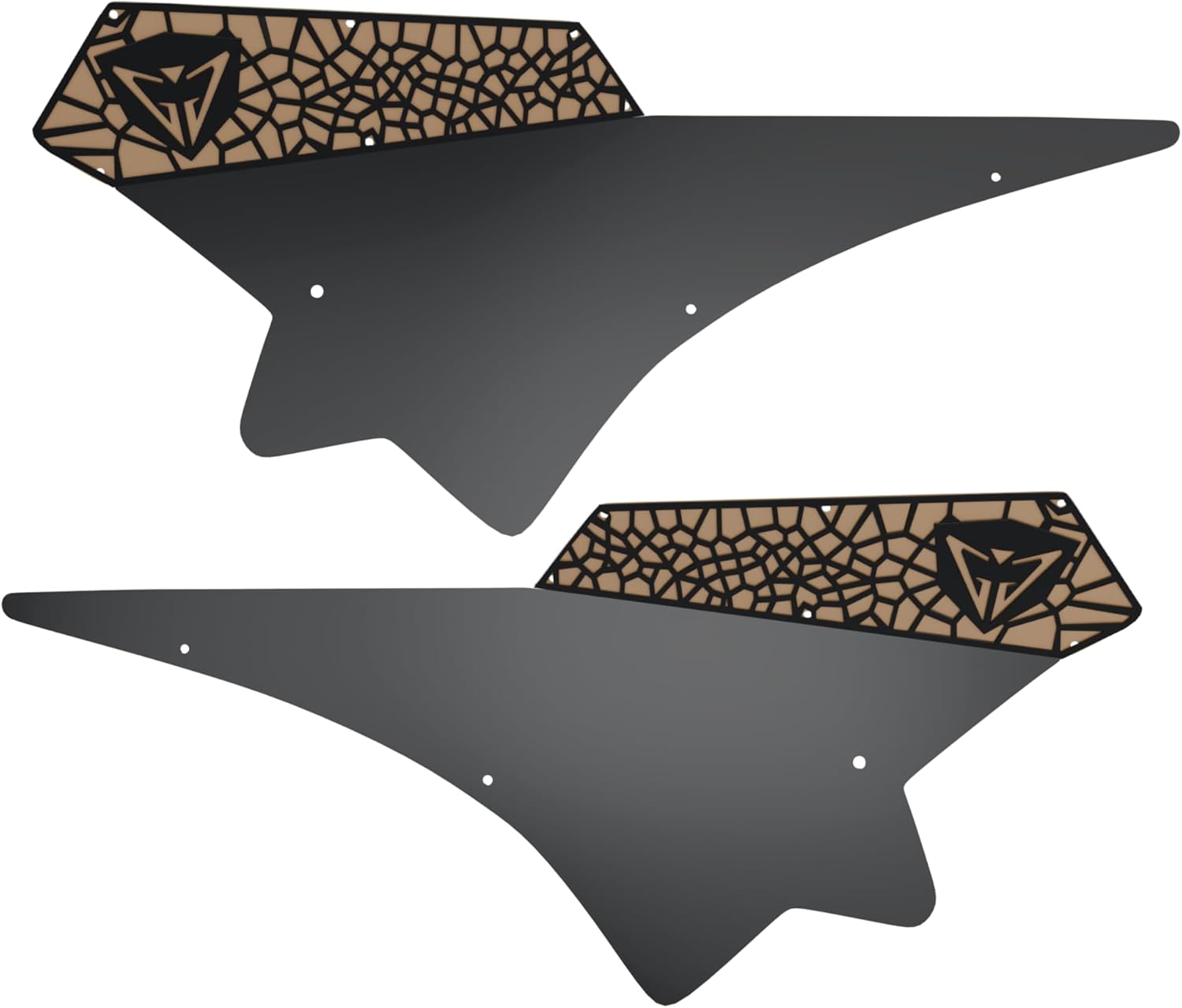 GAM Can am Maverick X3 2017-25 Side Racing Number Plates Holder Pair