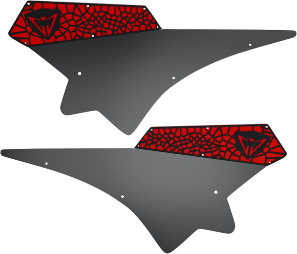 GAM Can am Maverick X3 2017-25 Side Racing Number Plates Holder Pair