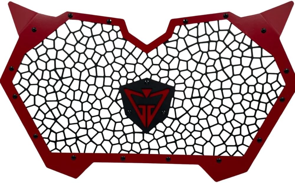Front Grill For Can am Maverick R 2024 2025 Red Aluminum Grille