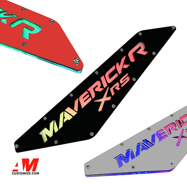 AMcustomize Side Badges with RGB Lights for Can am Maverick R