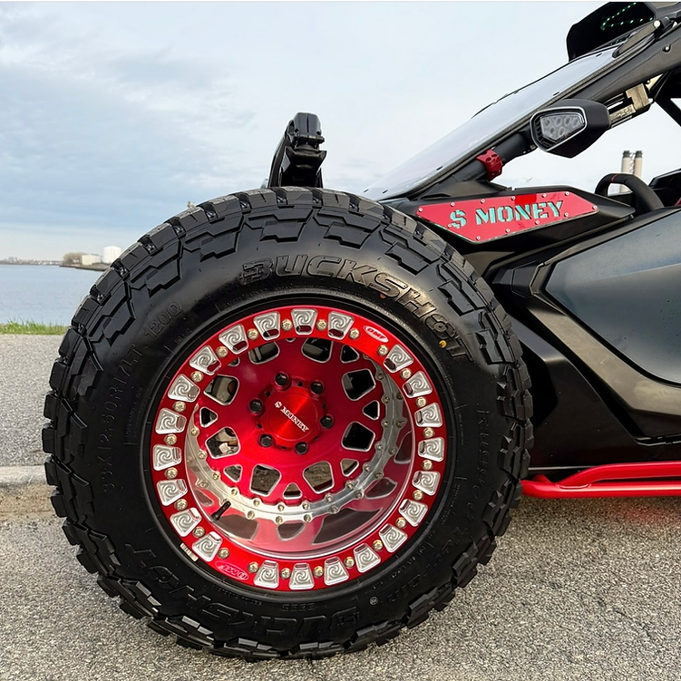 AMcustomize Side Badges with RGB Lights for Can am Maverick R