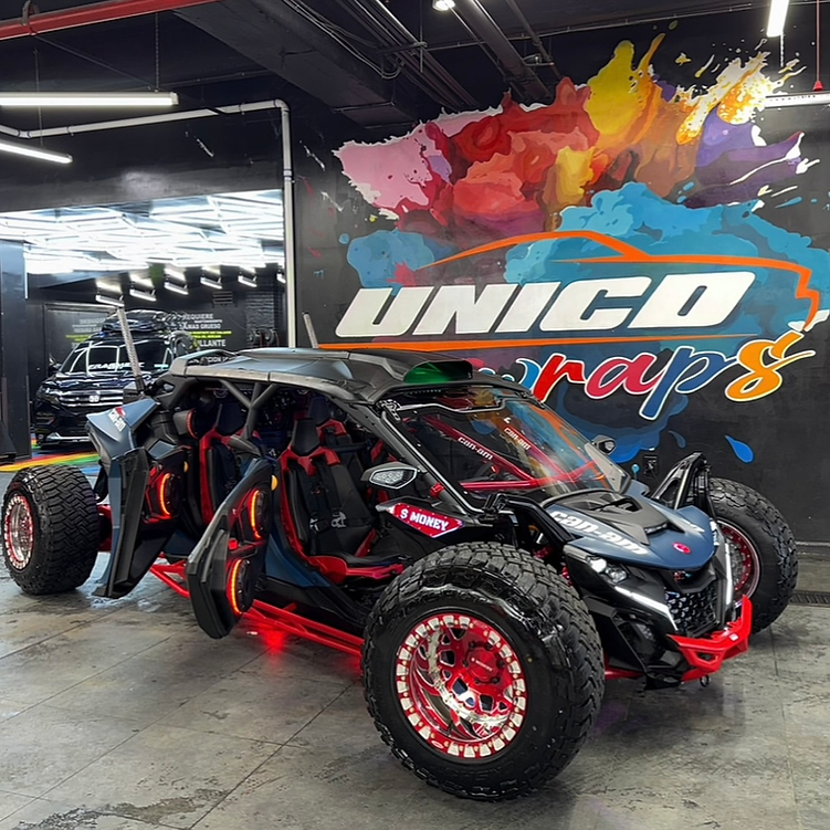 AMcustomize Side Badges with RGB Lights for Can am Maverick R