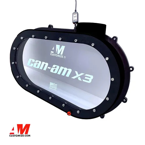 AM custom clear cvt cover can-am Maverick X3