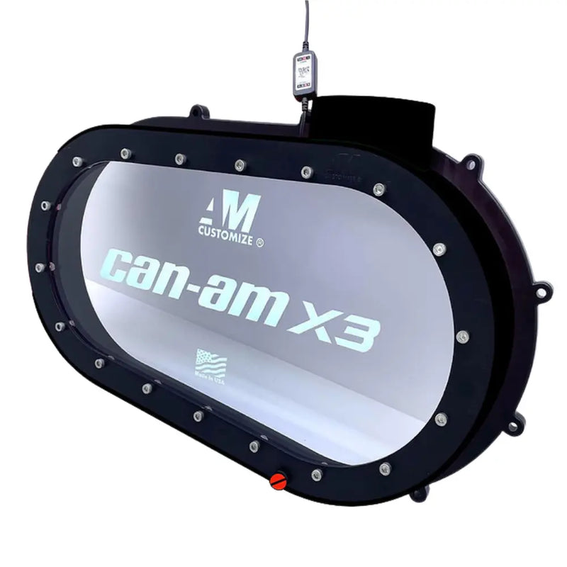 Clear CVT Cover With RGB Lights Control Outer Plate Clutch Cover For Can am X3