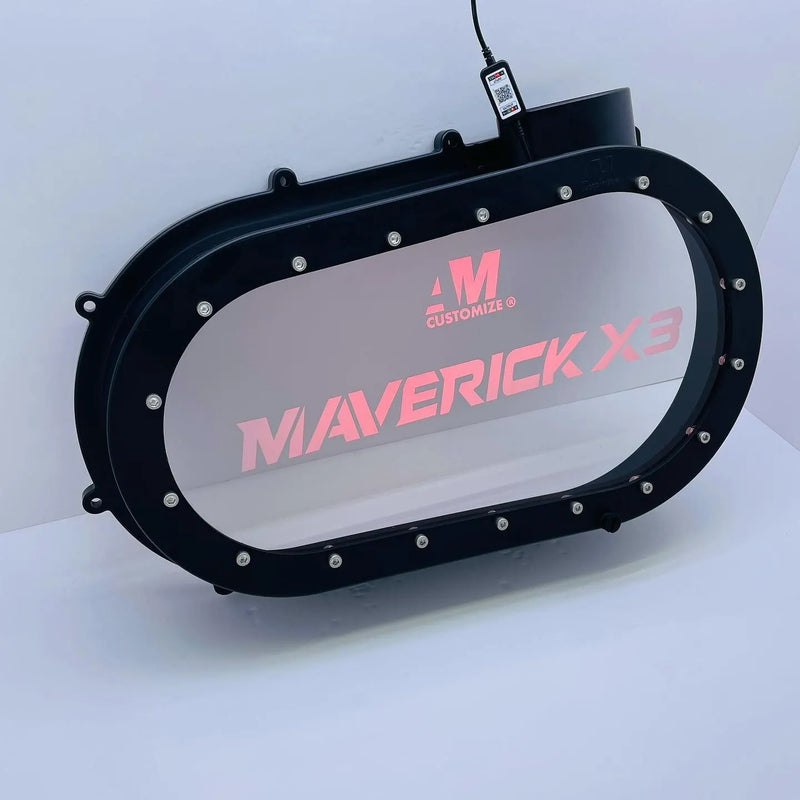 Clear CVT Cover With RGB Lights Control Outer Plate Clutch Cover For Can am X3