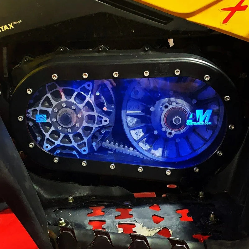 Clear CVT Cover With RGB Lights Control Outer Plate Clutch Cover For Can am X3