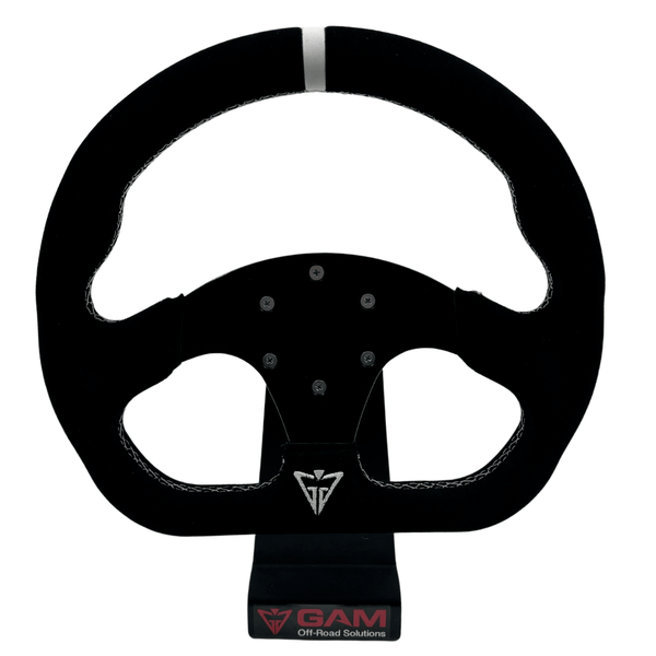 GAM Steering Wheel Alcantara Sport D-Shape With Hub For SXS Can am X3
