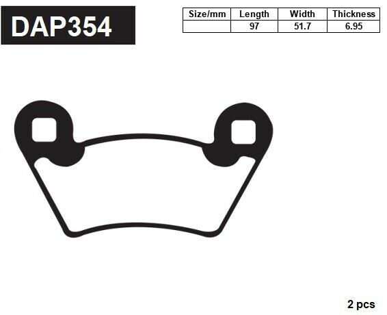 Front & Rear Brake Pads For Polaris RZR 900 XP 2011 2012 2013 2015 Set of 4