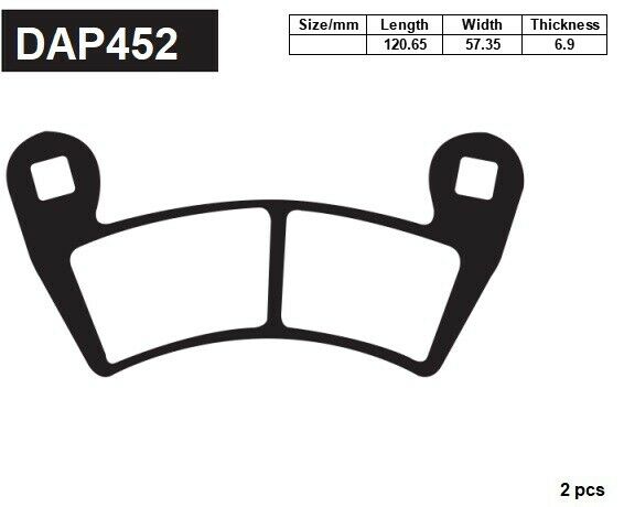 Front & Rear Brake Pads For Polaris RZR 900 XP 2011 2012 2013 2015 Set of 4