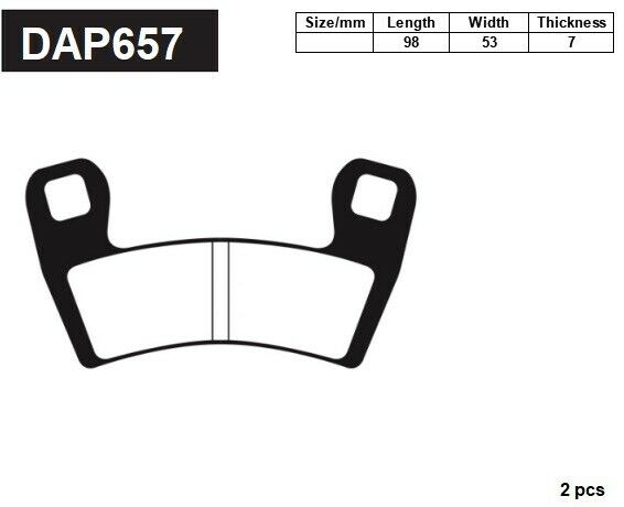 Front Rear Brake Pads For Polaris RZR 900 S 2015 2016 2017 2018 2019 2020 Set 4