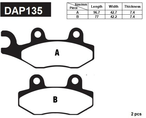 Brake Pads For Can am Commander 800 1000 2011-15 Right Left Front Rear Set Of 4