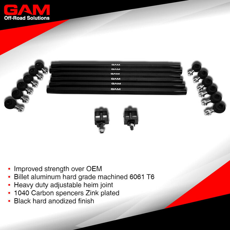 Heavy Duty Radius Rods Racing Set With Shear Brackets For Can Am Maverick X3 XRS