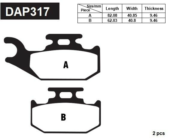 Brake Pads For Can am Outlander 400 500 650 800 Right Left Front Rear Set Of 4