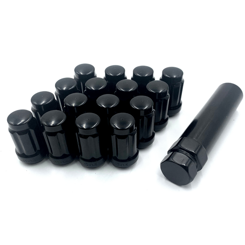 Black Lug Nuts 12mm M12X1.5 Key Socket Polaris RZR Can am Maverick X3 Front Rear