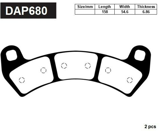 Sintered Brake Pads For Polaris RZR 1000 XP TURBO 2016-2020 Front And Rear Set