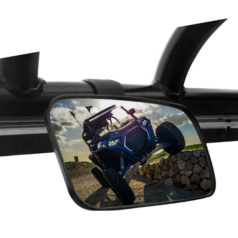 Rear View Mirror UTV Center Mirror Fits Polaris RZR Ranger Can am Kawasaki SXS