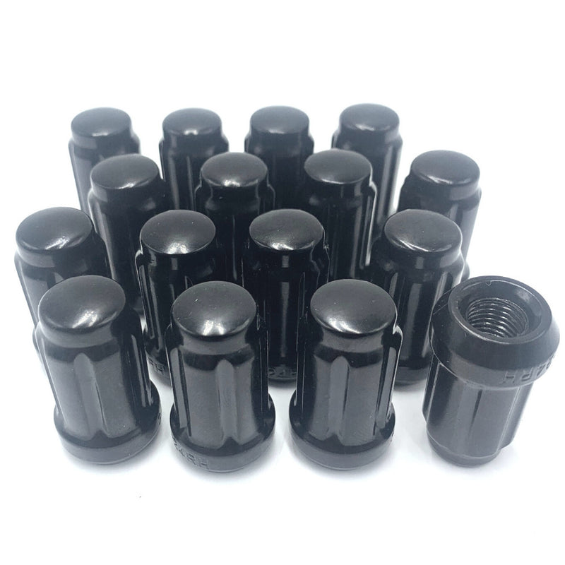 Spline Wheel Lug Nuts 3/8 24" For Polaris RZR 800 Sportsman Ranger Black 16 Pcs