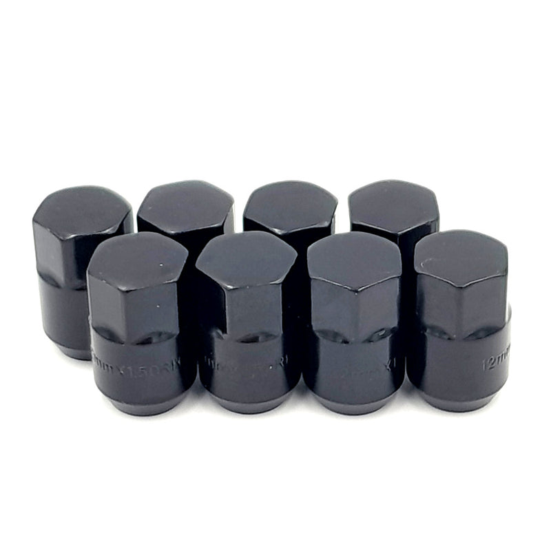 M12X1.5 Lug Nuts Fit Polaris RZR Can am Maverick X3 Front Rear Wheel Black 8 PCS