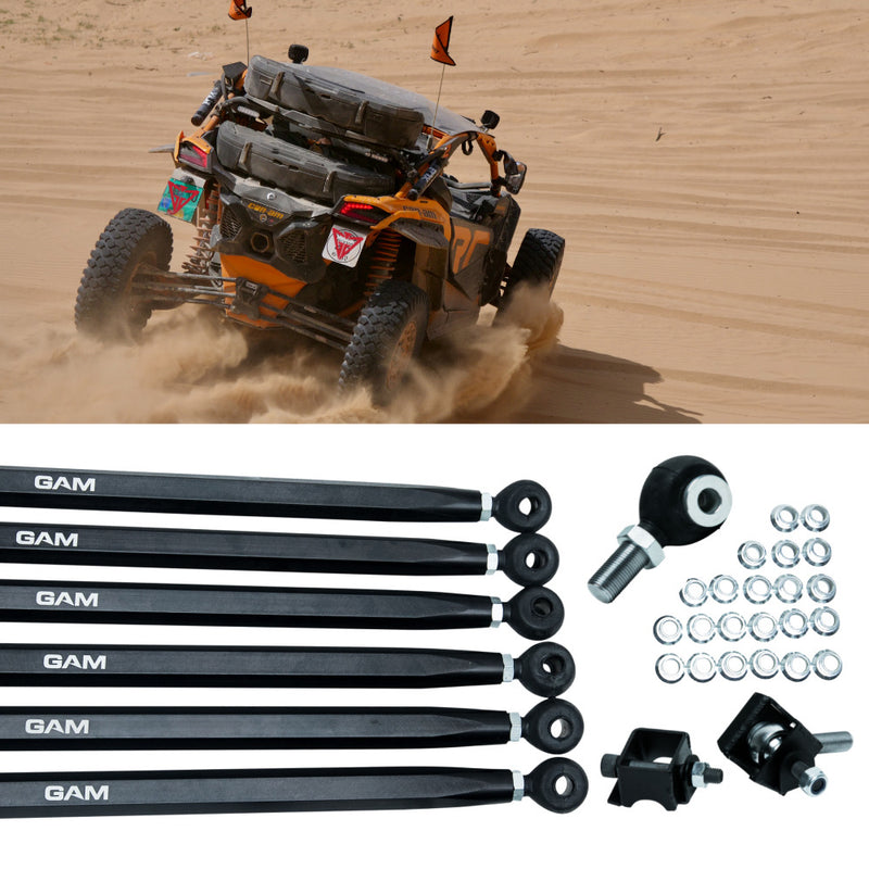 Heavy Duty Radius Rods Racing Set With Shear Brackets For Can Am Maverick X3 XRS