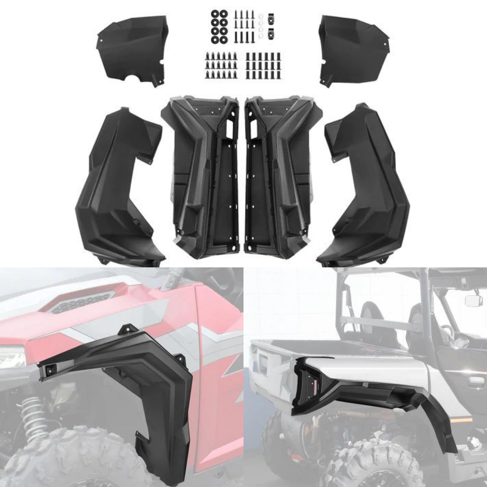 Front Rear XL Wide Fender Flares For Polaris General 1000 2016
